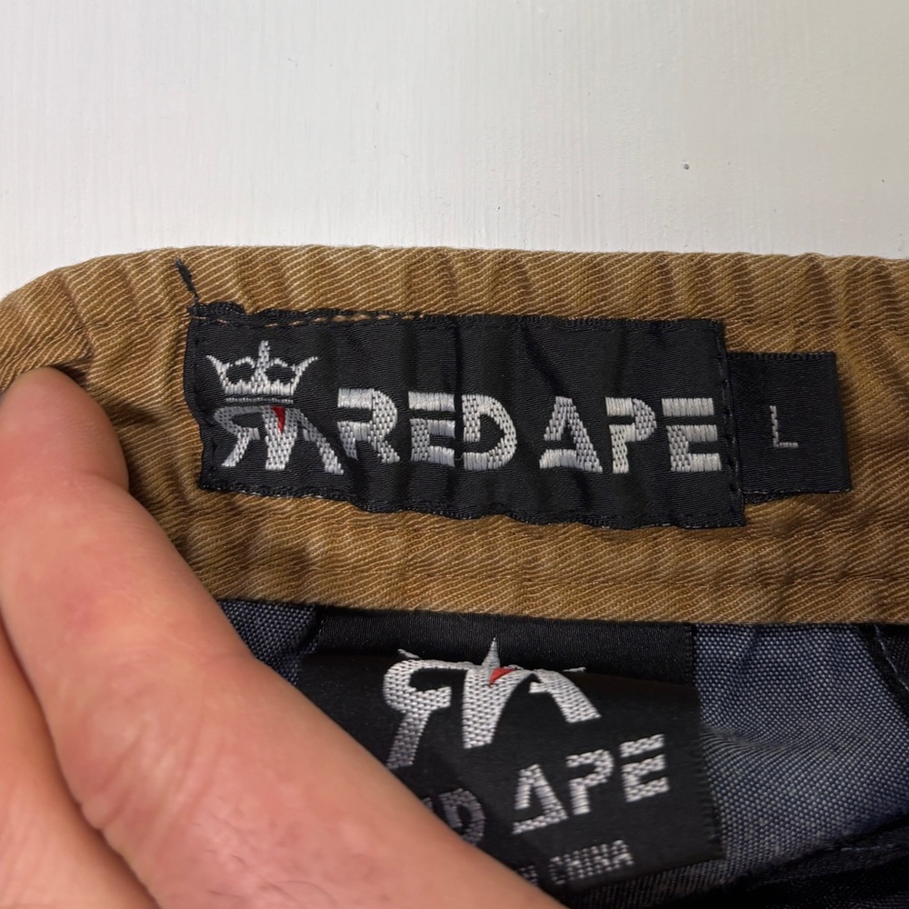 Red Ape Men’s Chino Jogger Pants L | Brown & Blue Two-Tone Casual - Picture 8 of 8